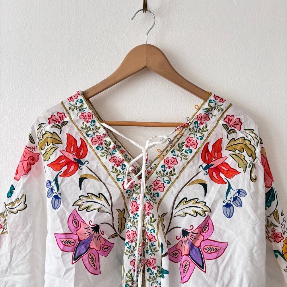 FARM Rio Off-White Insects Floral Bodysuit - Picture 7 of 10